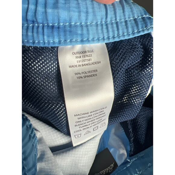 Eddie Bauer Boys Swim Shorts XL 14/16 Blue Tie Dye & Navy 2 Pack NWT board short - Picture 9 of 10